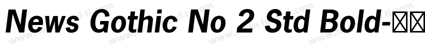 News Gothic No 2 Std Bold字体转换